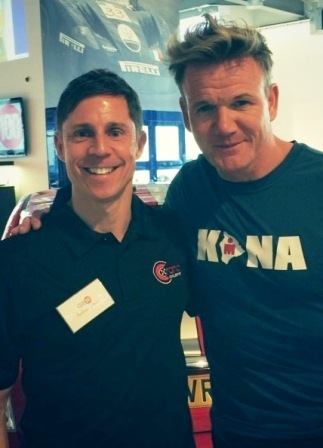 Andrew Jones ABMU with Gordon Ramsey